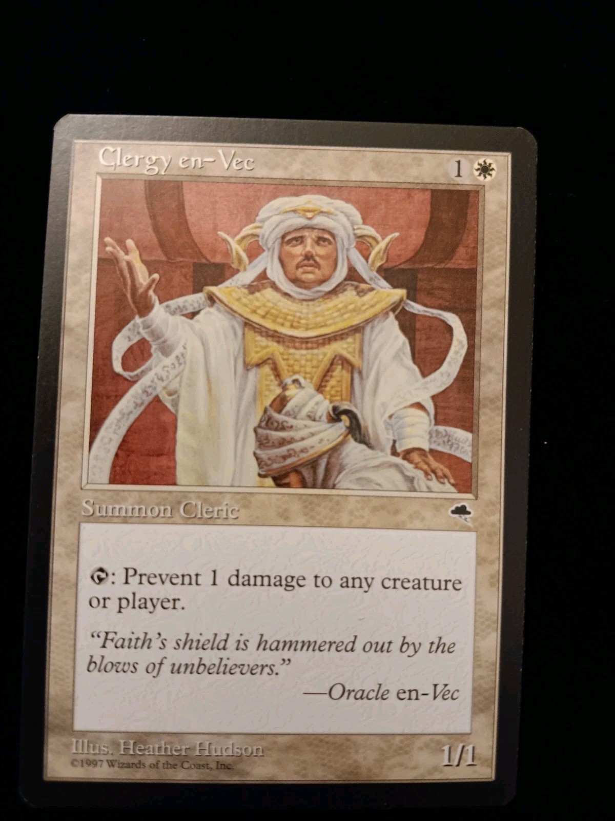 Tempest Clergy en-Vec MTG Magic the Gathering EX/NM