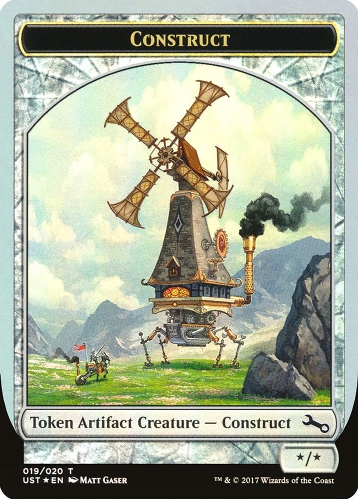 Construct Token #19 *Foil* (LP) Unstable (UST) MTG