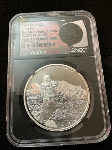 2022 NIUE STAR WARs BOBA FETT NGC PF70 UC FR 1 oz Silver Bullion Plus