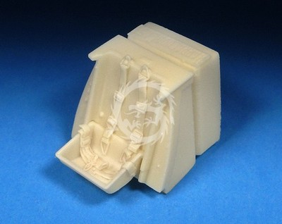 Bf 109G-6 and G-14 Seat with Molded In Belts (Tamiya) BarracudaCast BR48370