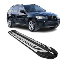 Trittbretter Seitenschweller Seitenbretter f�r BMW X5 E70 2006-2013 Schwarz Alu