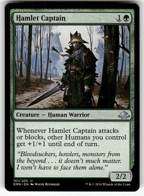 Hamlet Captain 161 Uncommon Eldritch Moon Magic: The Gathering NM