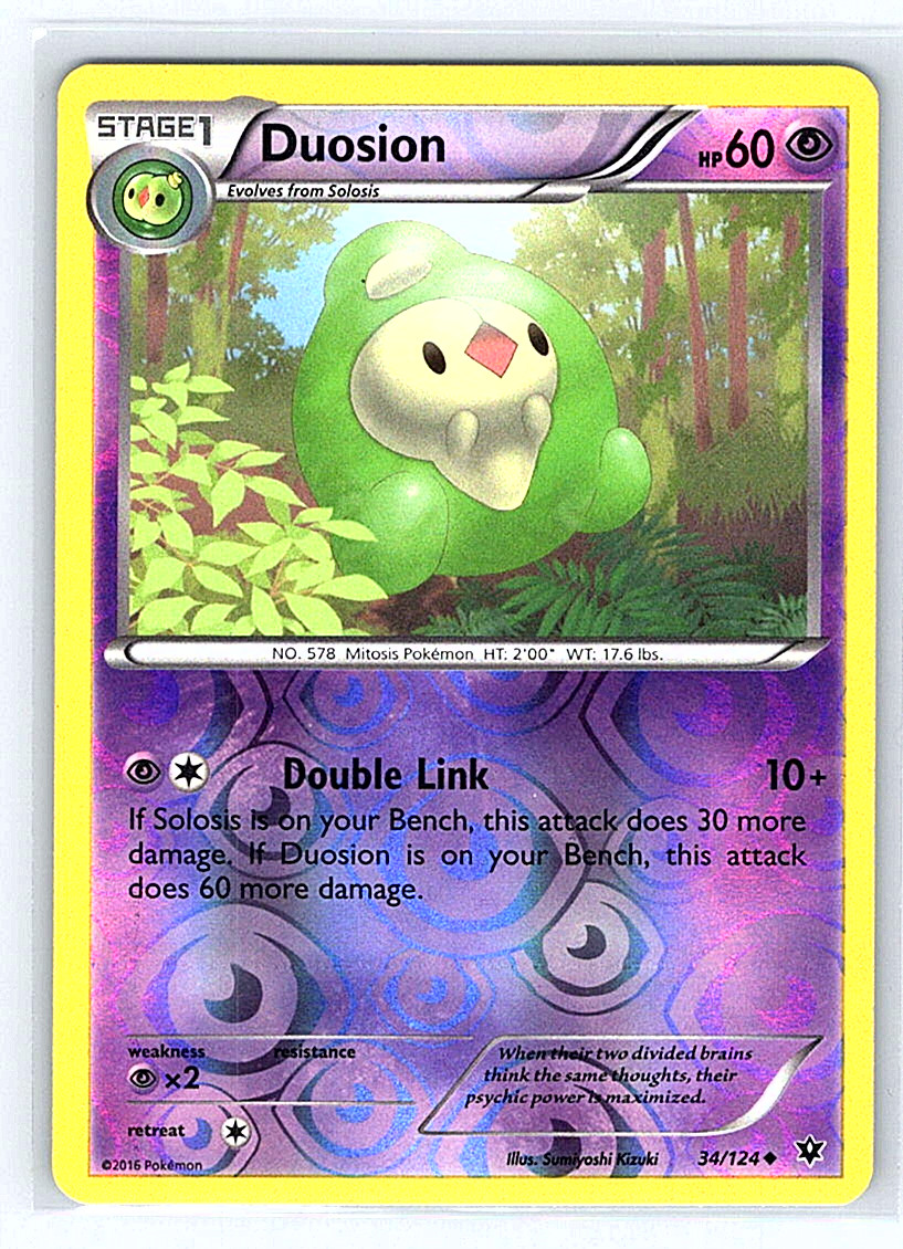 Duosion [Reverse Holo] 34/124 Fates Collide LP Pokemon Card