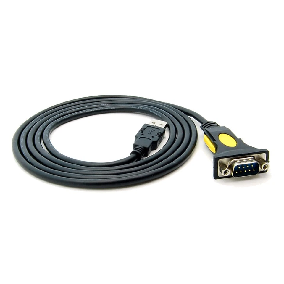 3.3FT USB Type A to DB9 RS232 Serial Male Adapter Cable with Prolific Chipset - Image 2 of 4