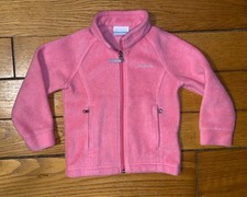 Columbia Toddler Girls Size 3T Fleece Full Zip Up Jacket w/ Pockets