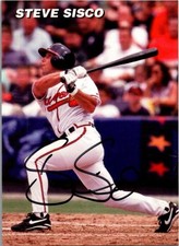 -Steve Sisco- Custom Autograph/Signed/Auto Baseball Card Atlanta Braves
