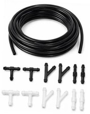 3-Meter(9.84ft) Windshield Washer Hose Kit with 12 Connectors for Vehicles