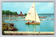 Chautauqua NY-New York, Shore Line, Miller Bell Tower, c1960 Vintage Postcard
