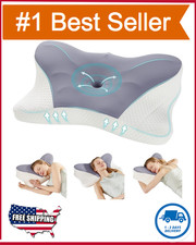 Cervical Memory Foam Pillow for Neck Pain Relief Ergonomic Neck Support Pillows