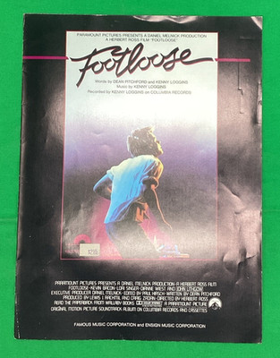 Footloose Sheet Music Kenny Loggins 1984 - free shipping