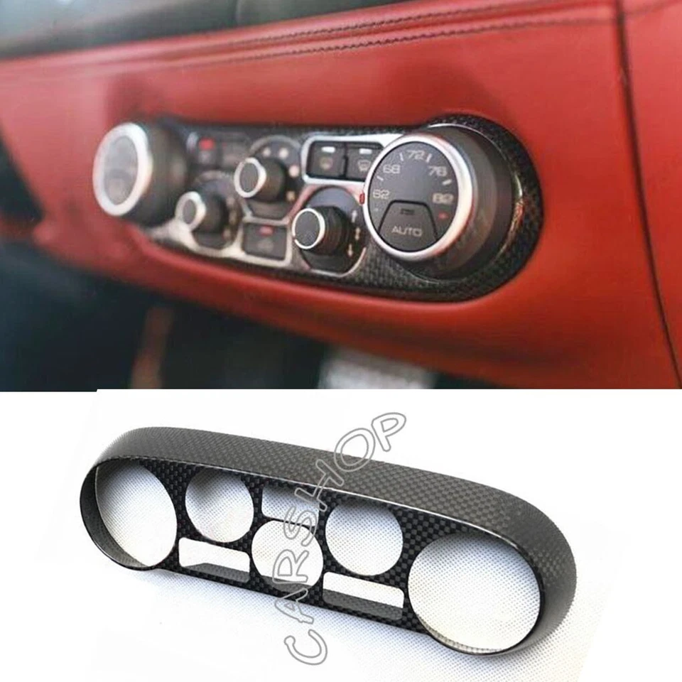 Dry Carbon Fiber Interior AC Console Panel Cover Trim For Ferrari 488 GTB Spider - Image 4 of 4