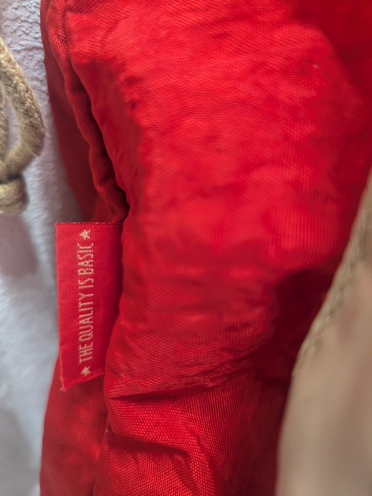 Kipling Backpack Bag Red Nylon Drawstring  Vintage - image 5