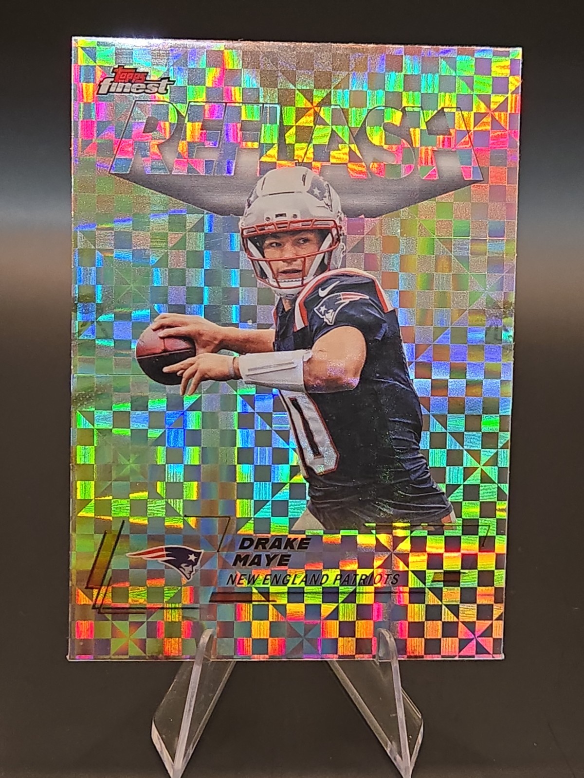 DRAKE MAYE 2025 TOPPS FINEST REFLASH X-FRACTOR #RF-5 PATRIOTS
