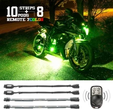 XK Glow Motorcycle LED Accent Light 7 Color Kit - 18 pc - XK034017