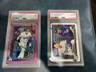 Shohei Ohtani Topps update 2025 2 card lot PSA 8 and 9