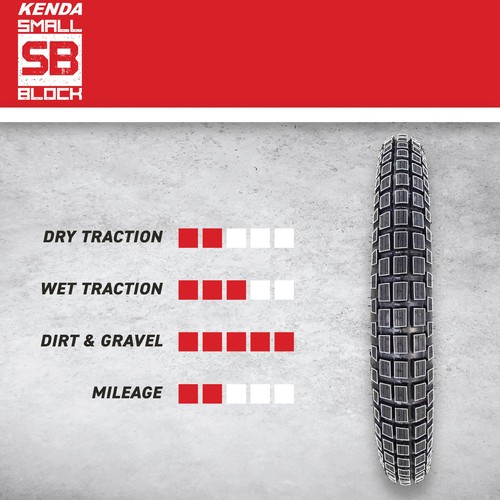 Kenda Small Block K262 2.75-17 Tube-Type Tires with Keychain (2 Pack) - Bild 3 von 9