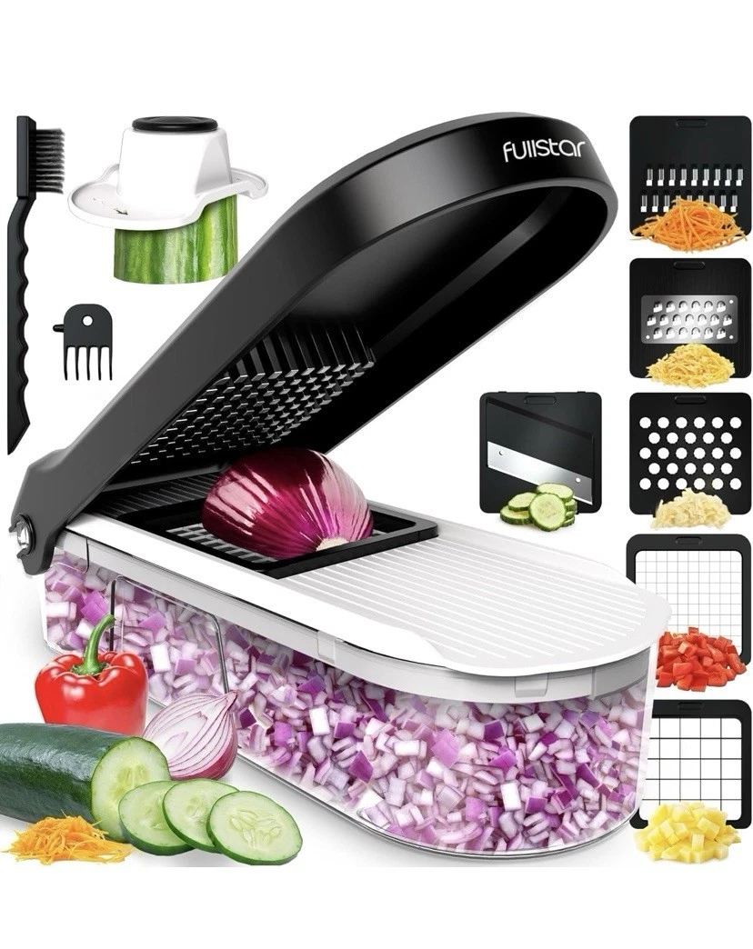 Vegetable Chopper Vegetable Cutter Mandoline Vegetable Slicer - White