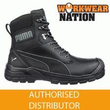 Puma Conquest High S3 WR HRO SRC Safety Work Boots - Black
