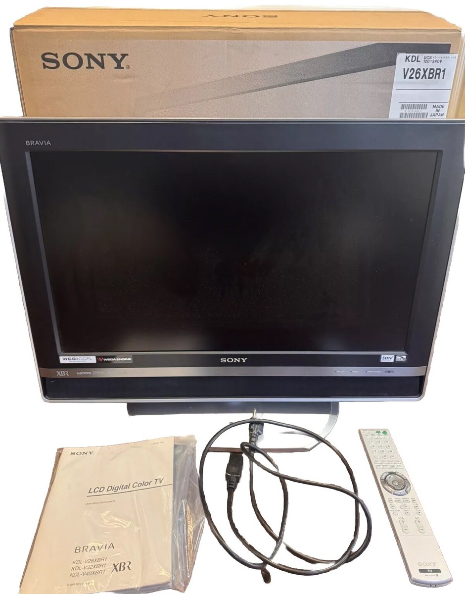Sony Bravia KDL-V26XBR1 26” LCD HDTV - Vintage Gaming Ready