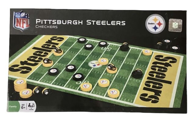 Pittsburgh Steelers NFL American Football Helmet Draughts Checkers Board Game Pittsburgh Steelers NFL American Football Helmet Draughts Checkers Board Game