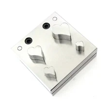 Whimsical Heart Disc Cutter 1 Inch to 3/8 inch With 4 Punches