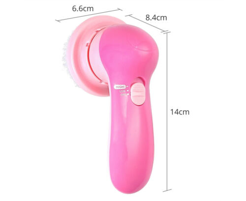 12 in 1 Electric Facial Face Spa Cleansing Brush Beauty Cleanser Exfoliator Body - Picture 4 of 8