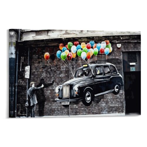 Banksy Abstract Graffiti Street Canvas Poster Art Modern Landscaping Family