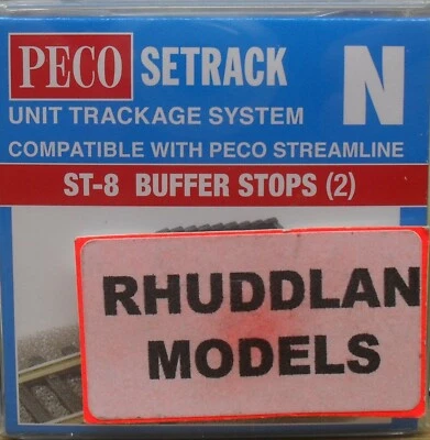 NEW PECO ST-8 N GAUGE BUFFER STOPS (2)