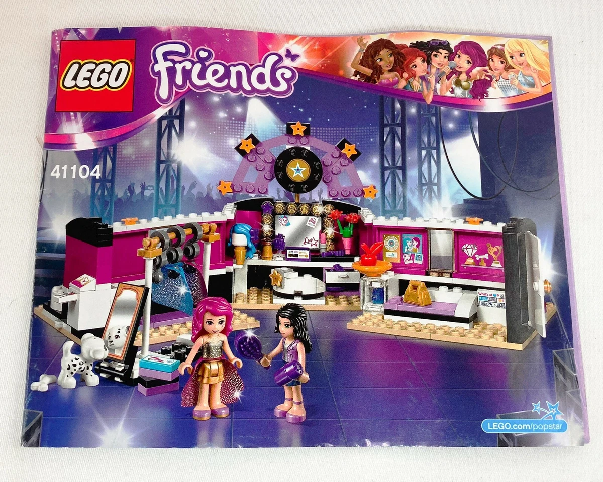 Persona klæde sig ud lys pære Lego Friends Set # 41104-Pop Star Dressing Room 279 PC 2FIGS Instructions  No Box | eBay