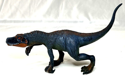 Schleich Amlimes 69 Dark Blue 8.5'' Velociraptor Figure W/ Moving Jaw D-73527
