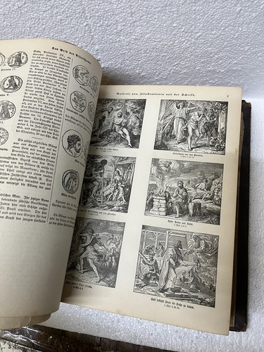 1880 holman german family bible antique - Picture 9 of 16