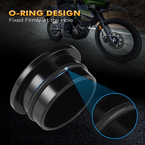 Swing Arm Caps Frame Plugs Frame Hole Insert Cover For Kawasaki KLR650 1987-2024 - Foto 7 di 14