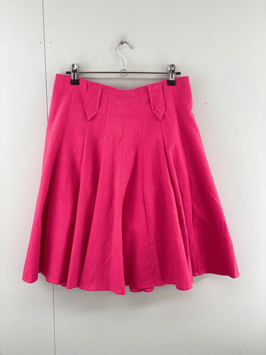 Pink pleated skirt 30 cheap