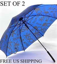 Belk Umbrella Blue and Black with Letters 30 inch Set of 2