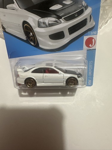 Hot Wheels 2024 Mainline #2/10 HW J-Imports weiß/schwarz Honda Civic Si (HWT1) - Bild 2 von 3