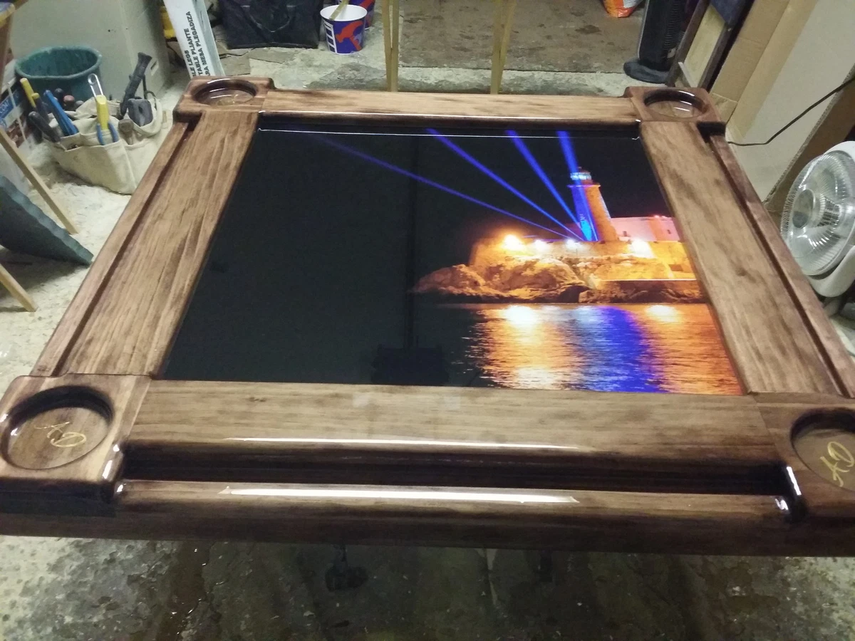 Wood domino table deals