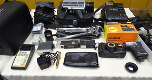 Posten  Kameras und Fotozubehör für Bastler / Ersatzteile