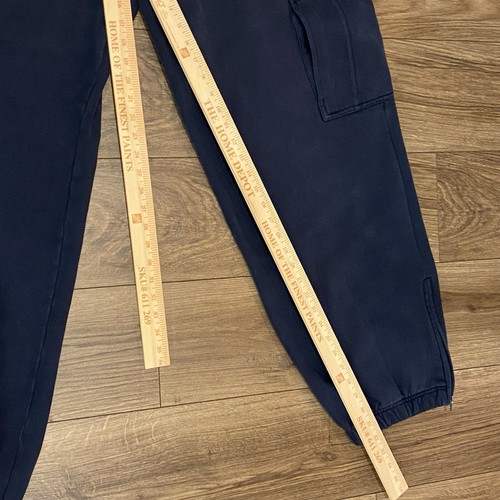 Vintage Southpole Navy Sweatpants Mens XXL Cargo Zip Joggers Heavyweight Baggy - Picture 9 of 13