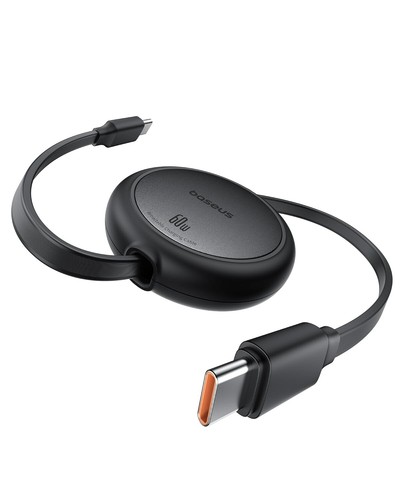 Baseus 60W Ultra Mini Retractable USB C to USB C PD 3A Fast Charging Cable - Picture 7 of 10