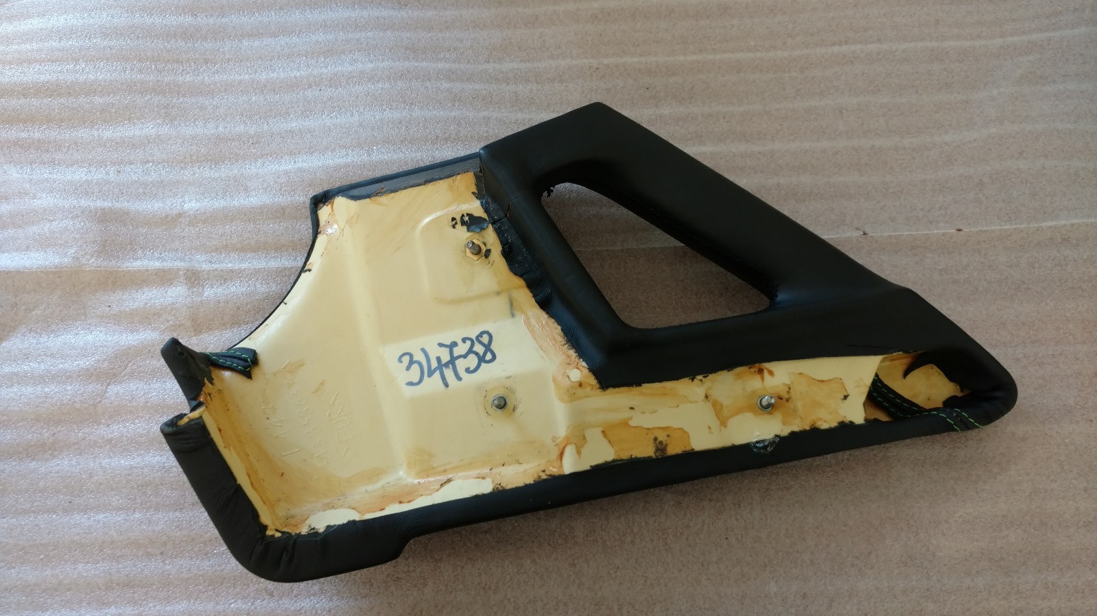 LAMBORGHINI MURCIELAGO LP640 GRAB HANDLE GREEN STITCHING OEM 413857927C