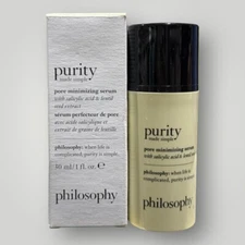 Philosophy Purity Made Simple Pore Minimizing Serum 30ml 1oz NEW