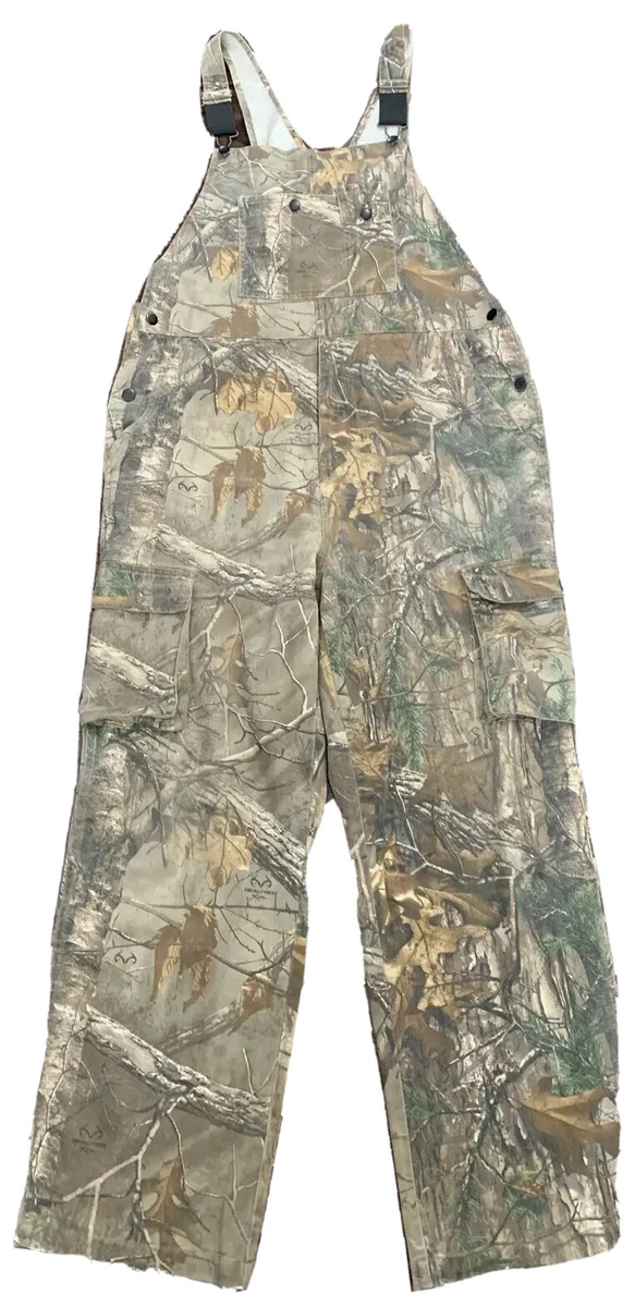 Vintage Camo Camoflage Hunting Bibs Work Farm Overalls Mens Size