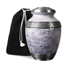 Cremation Urn for Adult Human Ashes - Large Handcrafted Funeral Memorial with...