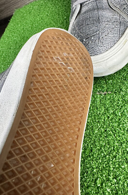 VANS SK8-Hi Slim Metallic Crackled Foil Leather Size 7  display picture 1