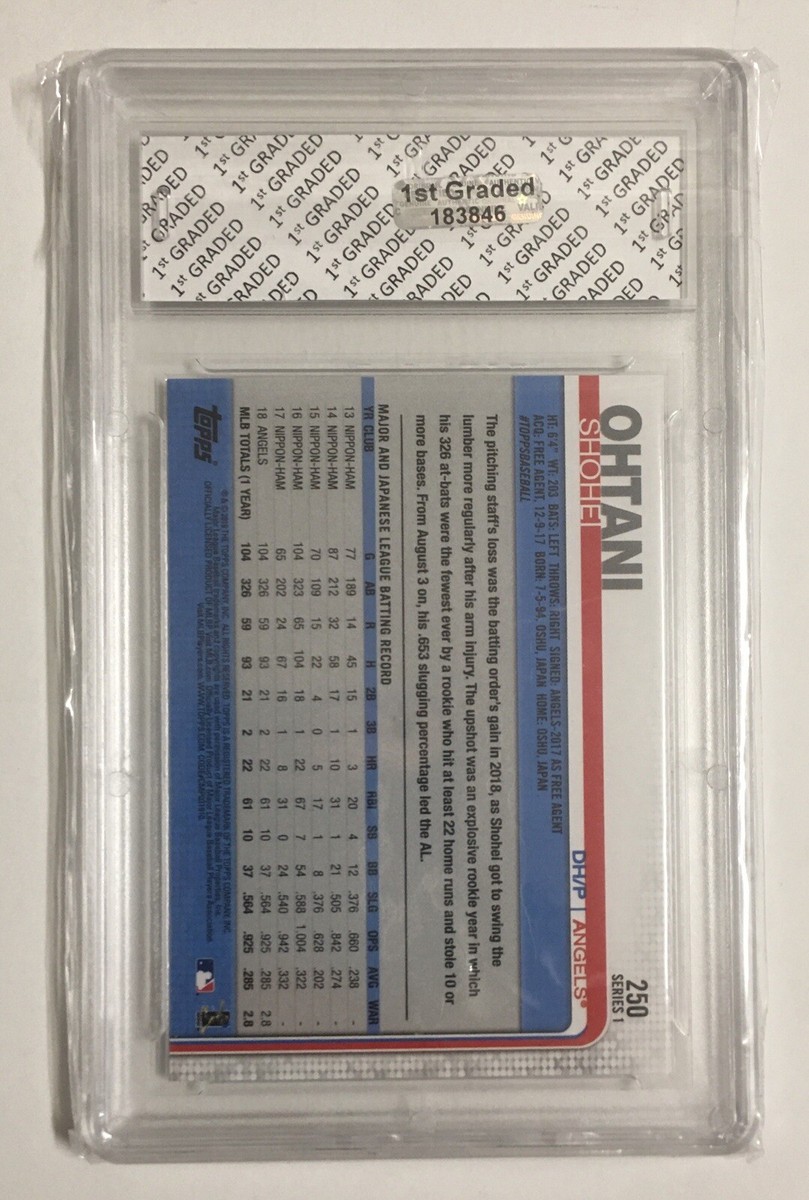 2019 TOPPS SHOHEI OHTANI ALL-STAR ROOKIE CUP #250 1ST GRADED