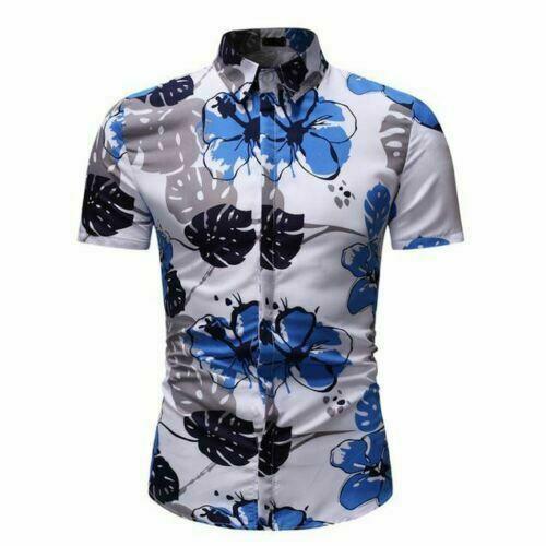 Camisa Casual Para Hombre Camisas De Manga Corta Delgadas De Moda Ropa De  Hombre | eBay