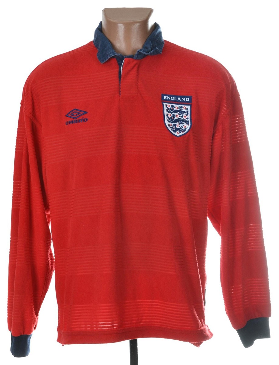 ENGLAND NATIONAL TEAM 1999/2000/2001 AWAY FOOTBALL SHIRT UMBRO M 