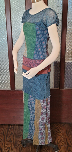 WESTON WEAR 2-for-1 Boho Multi-Print Long Dress w/ Separable Slip Dress, Med - Picture 6 of 14