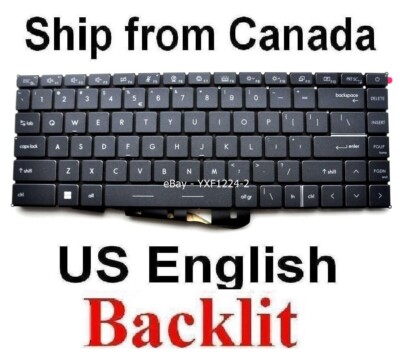 Keyboard for MSI Stealth 15M - US English Backlit