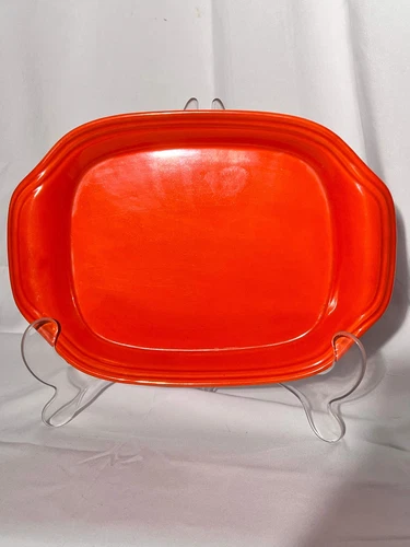 Bauer Pottery- Los Angeles- 13” x 9” serving platter - Orange